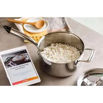 Hestan - SmartChef Cookware Sets - Stainless Steel Sauce Pans with Portable Electric Induction Burner