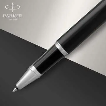 PARKER IM Rollerball Pen - Elegant Black Lacquer Design