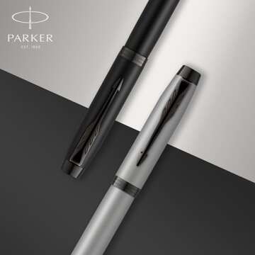 PARKER IM Rollerball Pen - Elegant Black Lacquer Design