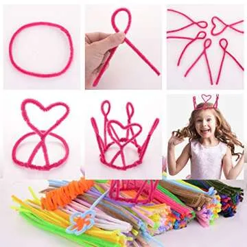 Mixhomic 800 Multicolor Pipe Cleaners for DIY Crafts