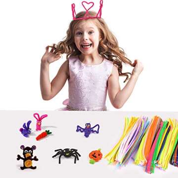 Mixhomic 800 Multicolor Pipe Cleaners for DIY Crafts