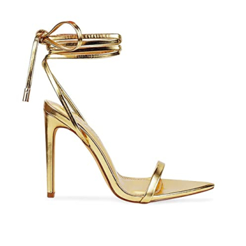 Stylish Liliana Lace Up Stiletto High Heel Sandals