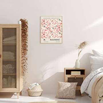 InSimSea Flower Market Poster Wall Art Prints Set - Danish Pastel Aesthetic Room Decor Floral Posters, Vintage Flower Prints Christmas Wall Art for Living Room Bathroom Decor (UNFRAMED, 8X10in)