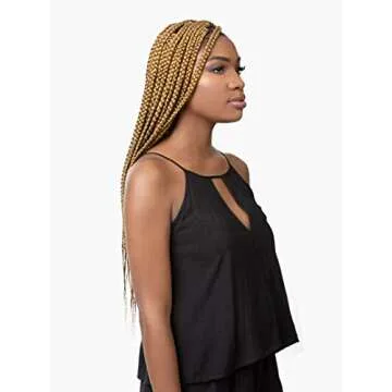 Sensationnel Synthetic Hair Braids X-Pression 3X RUWA PRE-STRETCHED Braid 24" (3 Pack, 1B)
