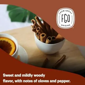 FGO Organic Cinnamon Sticks from Indonesia - 16 oz Pack
