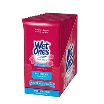 Wet Ones Antibacterial Hand Wipes for Travel & Home