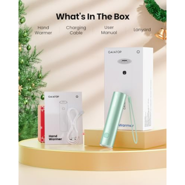 Gaiatop Rechargeable Hand Warmer - Stylish and Portable Heater