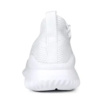 Akk White Sneakers for Women Walking Shoes Womens Comfy Tennis Memory Foam Gym Workout Athletic Nursing Running Work Shoes Size 8