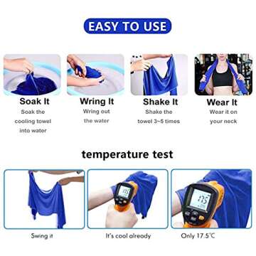 Cooling Towel Pack for Sports & Outdoor Activities