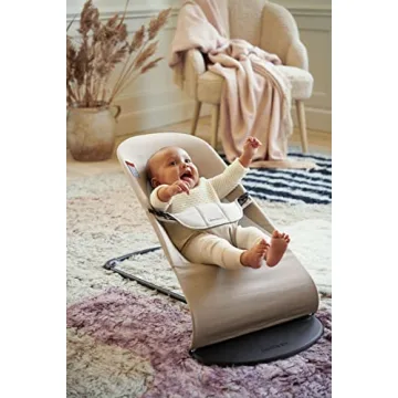 BABYBJÖRN Bouncer Balance Soft, Cotton/Jersey, Beige/Gray