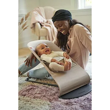 BABYBJÖRN Bouncer Balance Soft, Cotton/Jersey, Beige/Gray