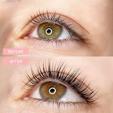 ICONSIGN Lash Lift Kit, Professional Salon Semi-Permanent Curling Eyelash Perm Kit with Lash Shields, Eye Gel Pads and Brushes