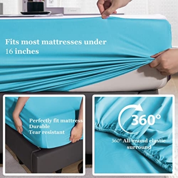 Luxury Bamboo Rayon Queen Sheet Set - Deep Pocket Comfort