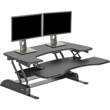 Dual Monitor Adjustable Standing Desk Converter