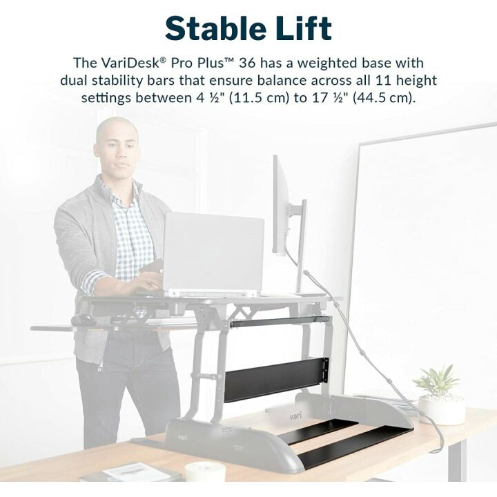Dual Monitor Adjustable Standing Desk Converter