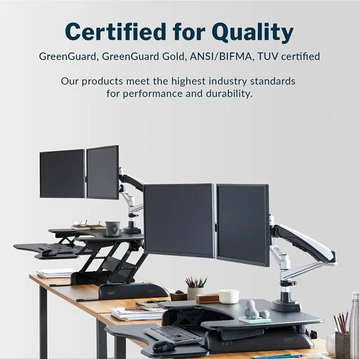 Dual Monitor Adjustable Standing Desk Converter