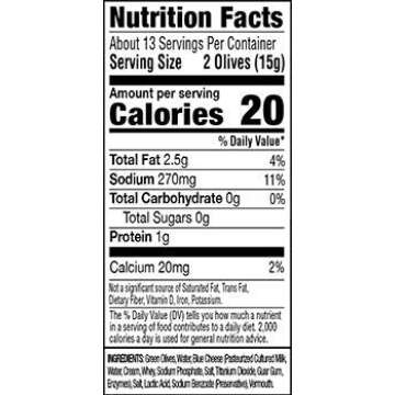 Tillen Farms Blue Cheese Olives - 6 Pack Gourmet Snacks