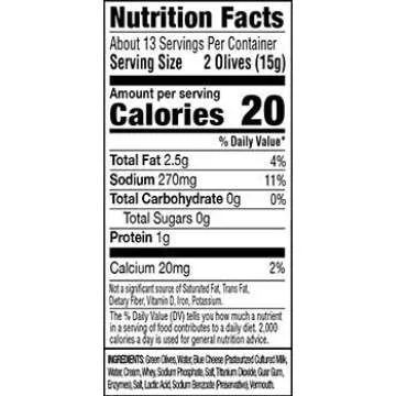 Tillen Farms Blue Cheese Olives - 6 Pack Gourmet Snacks