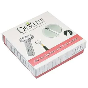Two Prong Cork Puller & Foil Cutter - DeVine Ah So Set