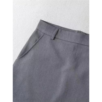 Chic Women Summer Mini Skirt with Side Pockets