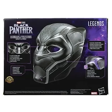 Marvel Legends Black Panther Helmet with Light FX for Cosplay and Collectibles