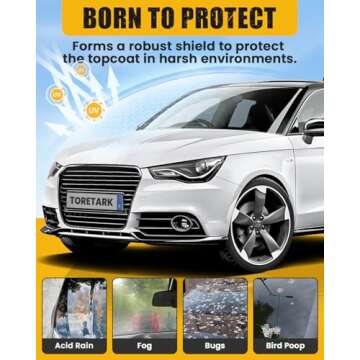 Carceracot Ceramic Coating for Cars (16 oz.), Unmatched Shine Nano Car Wax Coating Spray, No Pungent Smell, Quick Detailer Spray Wax, Long Lasting Shiny Car Stuff with Microfiber Towel, Easy to Apply