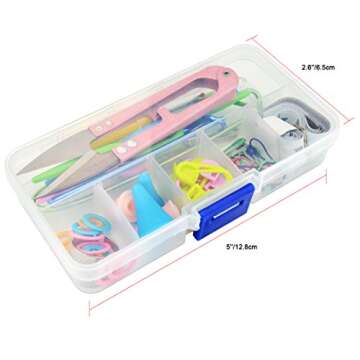 Dxhycc Essential Knitting Tools Kit with Case for Beginners