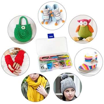 Dxhycc Essential Knitting Tools Kit with Case for Beginners
