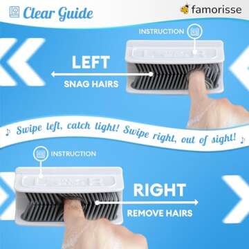 Large Shower Wall Hair Catcher, White Drain Hair Catcher with Silicone Bristle, Hair Trapper, Shower Drain Collector, Hair Grabber, Hair Tub Porcupine, Hair Drain Catcher, Bathtub Protector FAMORISSE