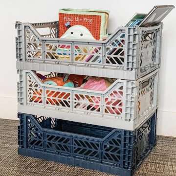 AYKASA Collapsible Storage Bins - Stylish and Durable