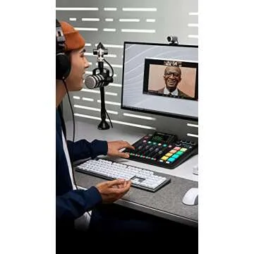 Rode RODECaster Pro II Audio Production Console with Rode PodMic Dynamic Podcasting Microphone, 32GB microSD Card, XLR Cable and StreamEye Polishing Cloth