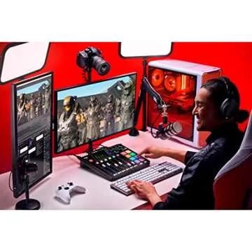 Rode RODECaster Pro II Audio Production Console with Rode PodMic Dynamic Podcasting Microphone, 32GB microSD Card, XLR Cable and StreamEye Polishing Cloth