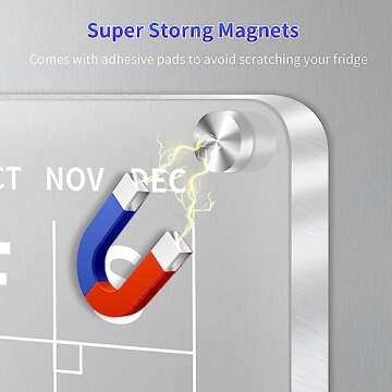 Magnetic Acrylic Calendar for Fridge - Clear Planner Set Why You Will Love This Product?: