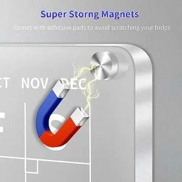 Magnetic Acrylic Calendar for Fridge - Clear Planner Set Why You Will Love This Product?: