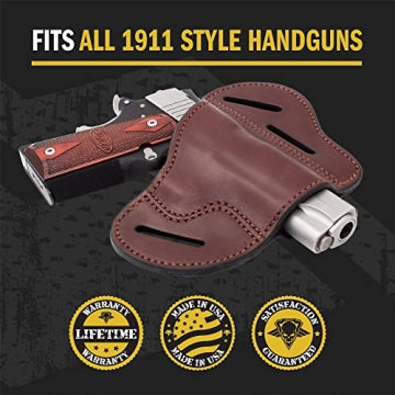 Ultimate Leather Gun Holster for 1911 | Handmade Comfort