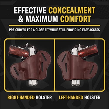 Ultimate Leather Gun Holster for 1911 | Handmade Comfort