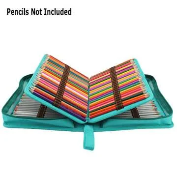 Soucolor 150 Slots Pencil Case, (Green)