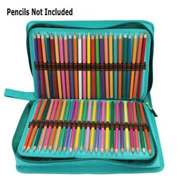 Soucolor 150 Slots Pencil Case, (Green)