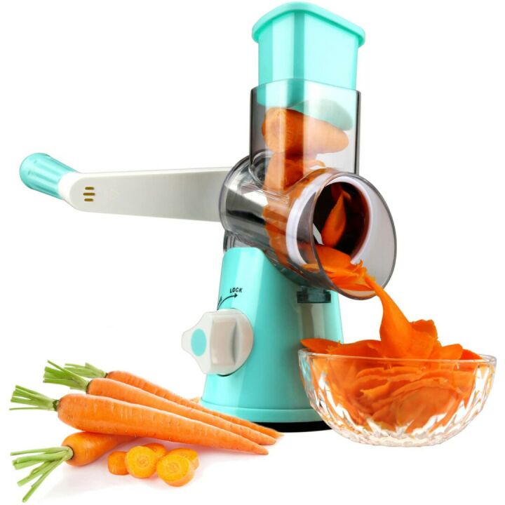 Rotary Mandoline Drum Slicer for Cheese & Veggies