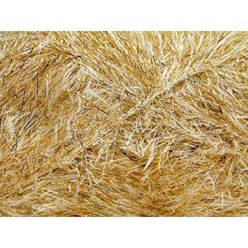 Ice Yarns Cream Gold Eyelash Dazzle Yarn 100g 110m