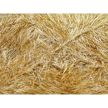 Ice Yarns Cream Gold Eyelash Dazzle Yarn 100g 110m