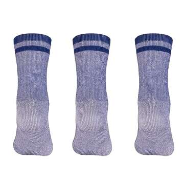 MERIWOOL Merino Wool Kids Hiking Socks for Children 3 Pairs