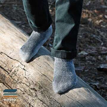 MERIWOOL Merino Wool Kids Hiking Socks for Children 3 Pairs