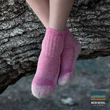 MERIWOOL Merino Wool Kids Hiking Socks for Children 3 Pairs