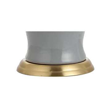 JONATHAN Y JYL4026C Julian 29" Ceramic LED Table Lamp Traditional Transitional Bedside Desk Nightstand Lamp for Bedroom Living Room Office College Bookcase LED Bulb Included, Gray