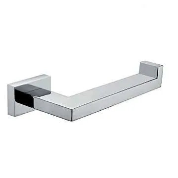 BigBig Home Chrome Bathroom Hardware, Silver Bathroom Accessories Sets Includes 24'' Towel Bar Toilet Paper Holder Towel Ring Robe Hook 4 Pieces