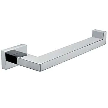 BigBig Home Chrome Bathroom Hardware, Silver Bathroom Accessories Sets Includes 24'' Towel Bar Toilet Paper Holder Towel Ring Robe Hook 4 Pieces