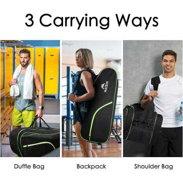 Tennis Bag for 6 Rackets with Cooler Compartment