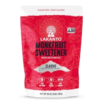 Lakanto Classic Monk Fruit Sweetener - Keto Friendly Sugar Substitute