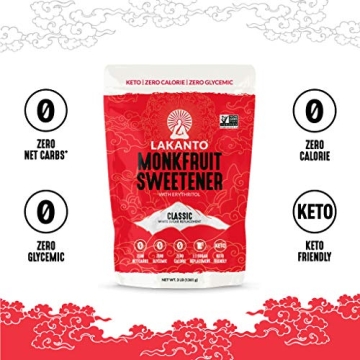 Lakanto Monk Fruit Sweetener - 3 lb Sugar Substitute